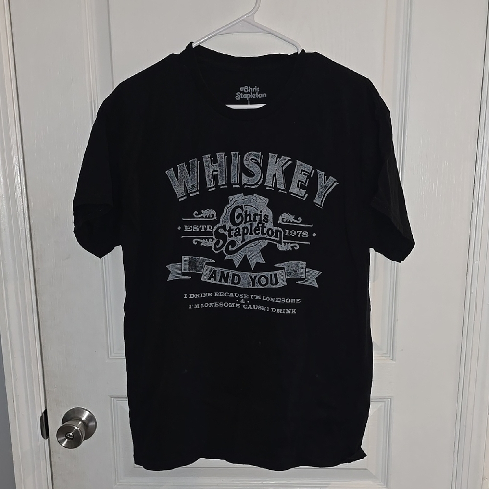 Chris Stapleton Women's Large Whiskey And You Short Sleeve Shirt